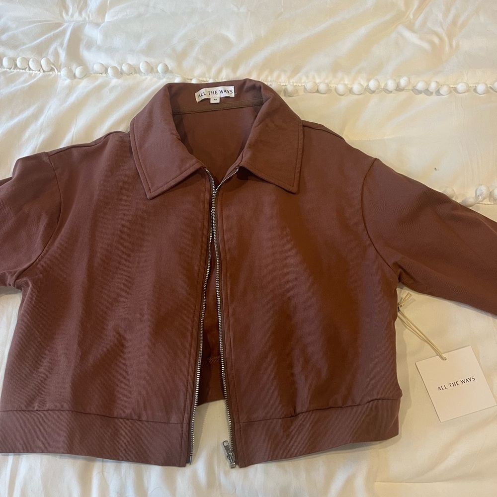 Revolve zip up sweatshirt